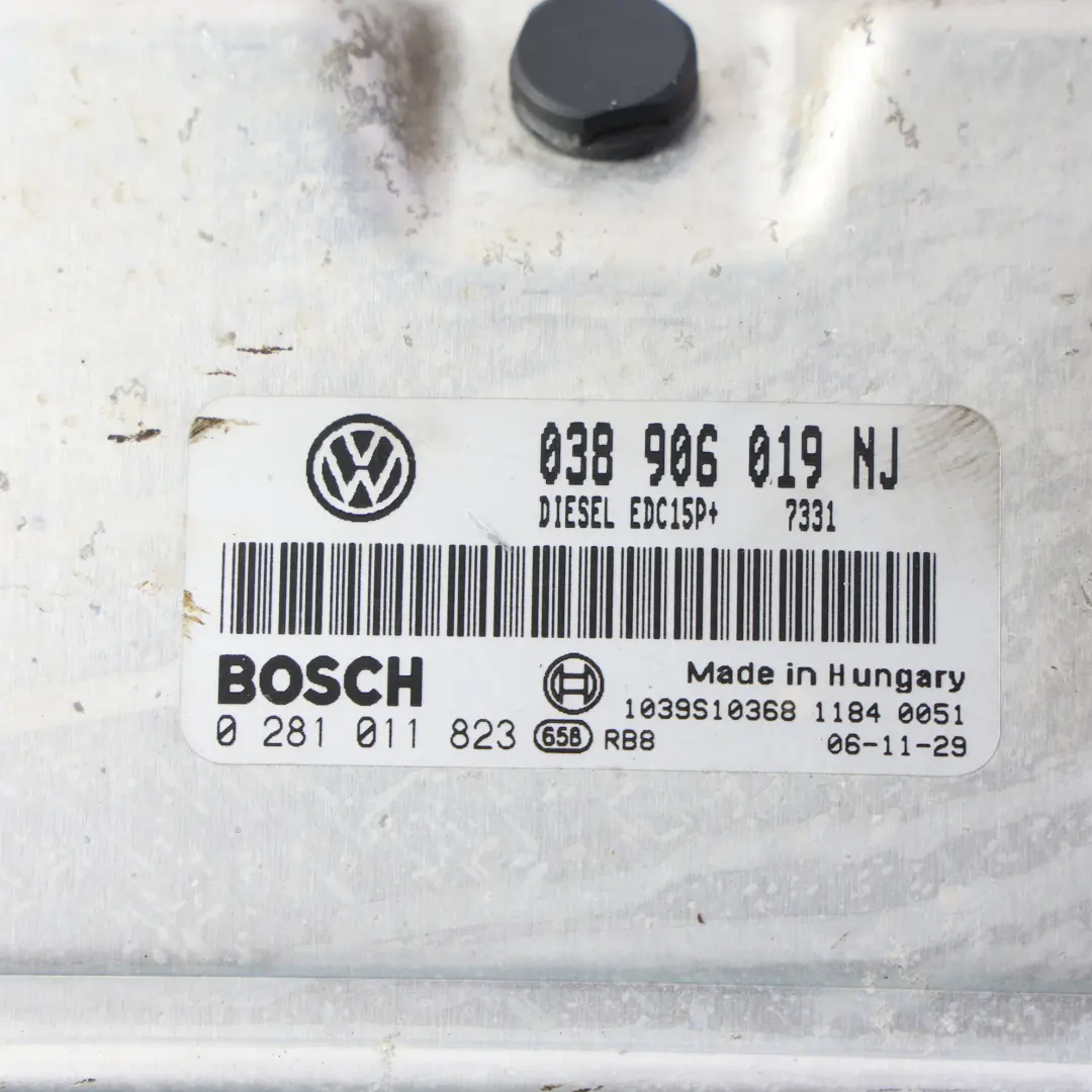 6y Engine Control ECU 130HP BLT 1.9 Diesel Manual Set to Skoda Fabia Rs with Part number 038906019NJ Skoda Fabia Rs 6y Engine Control ECU 130HP BLT 1.9 Diesel Manual Set - SKU 038906019NJ-2 - Part number 038906019NJ