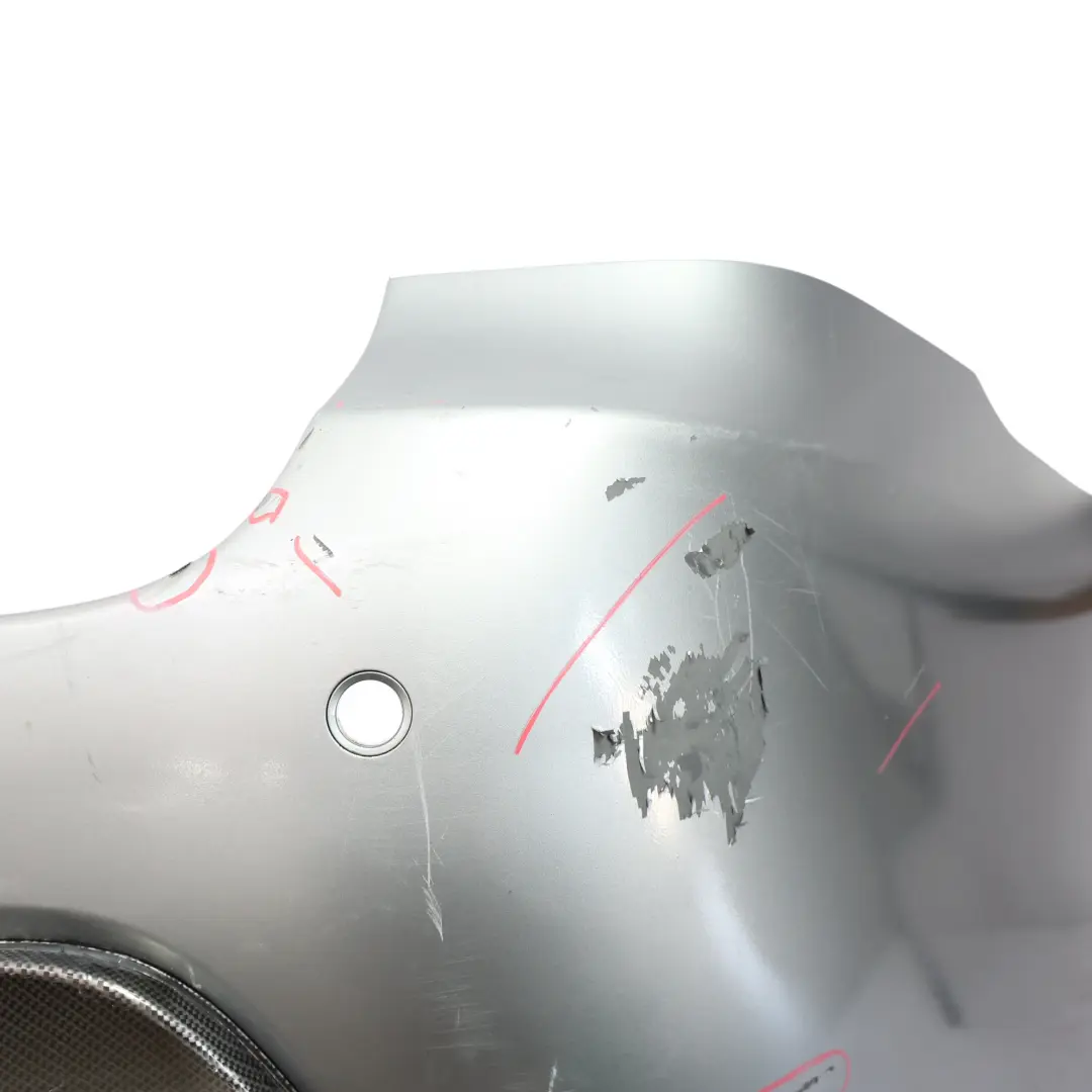 BMW E61 Touring M Sport Rear Bumper Panel PDC Silbergrau Silver Grey - A08 - SKU 0394703-SBG - Part number 0394703
