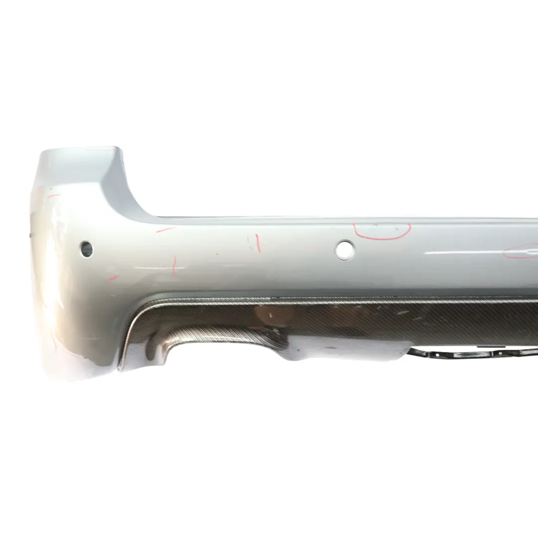 BMW E61 Touring M Sport Rear Bumper Panel PDC Silbergrau Silver Grey - A08 - SKU 0394703-SBG - Part number 0394703