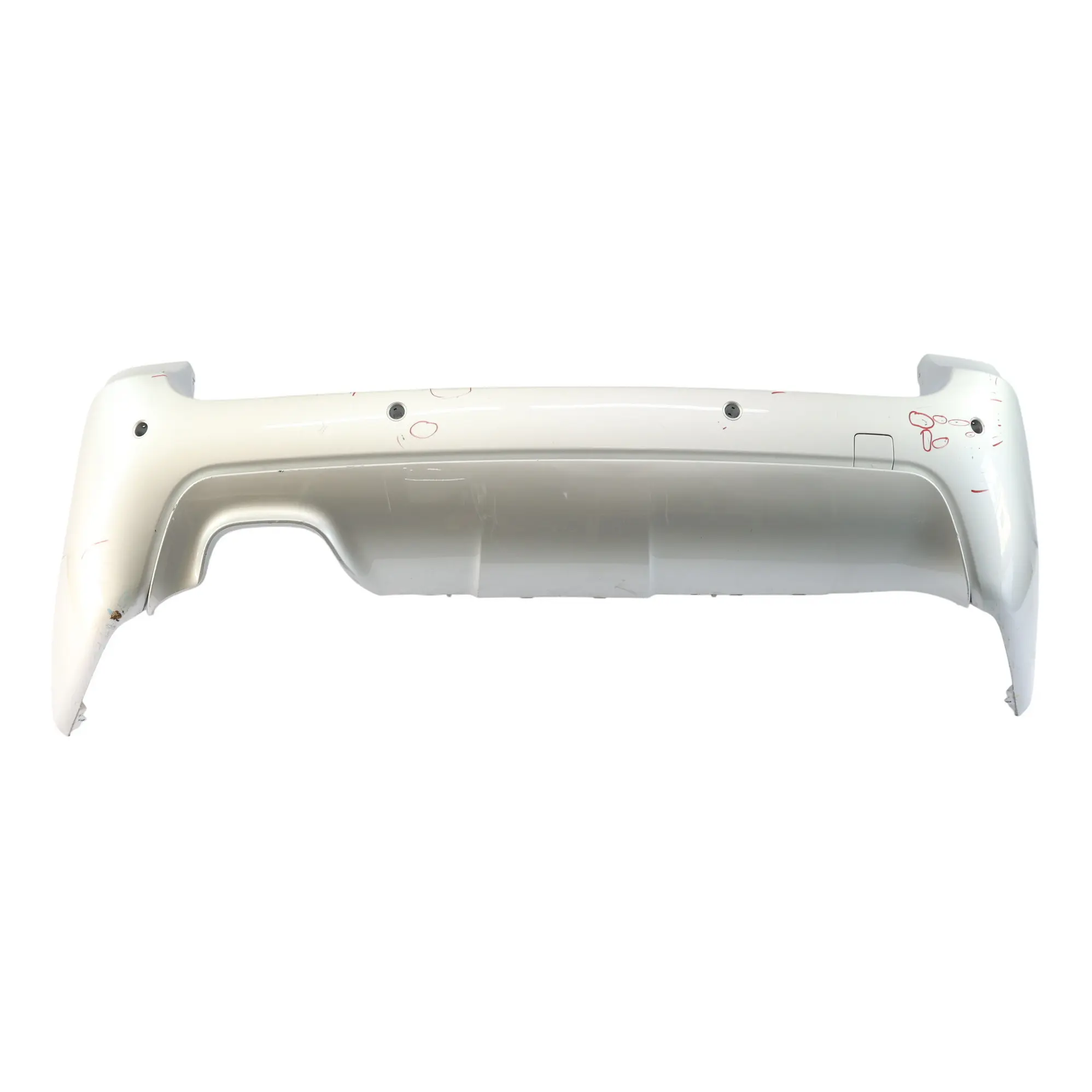 BMW E61 Rear Bumper Panel Touring M Sport PDC Titansilber Silver Metallic - 354