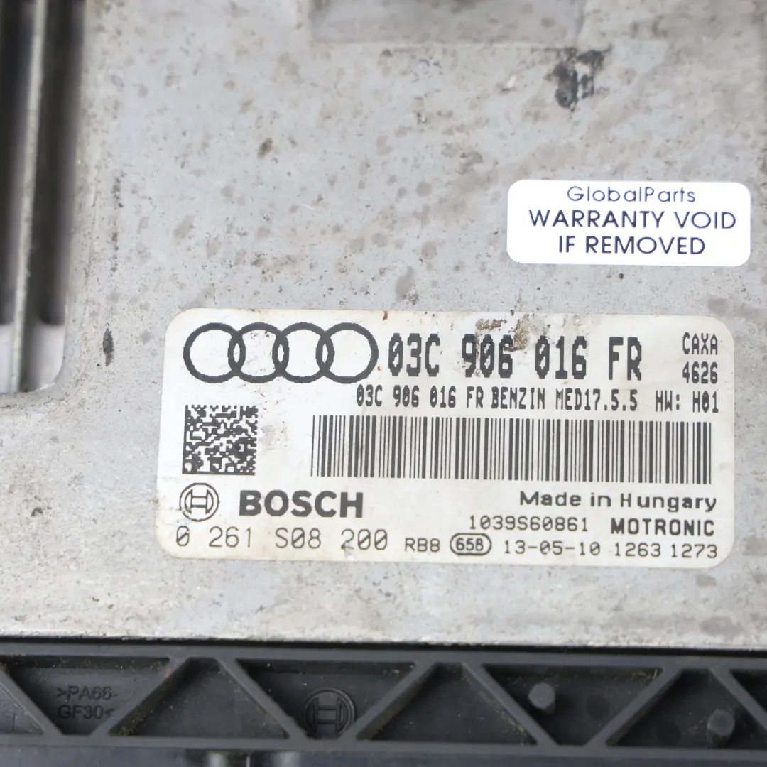 Audi A1 8X 1.4 TFSI CAXA 122HP Kit ECU Control Motor Manual - SKU 03C906016FR-1 - Número de pieza 03C906016FR