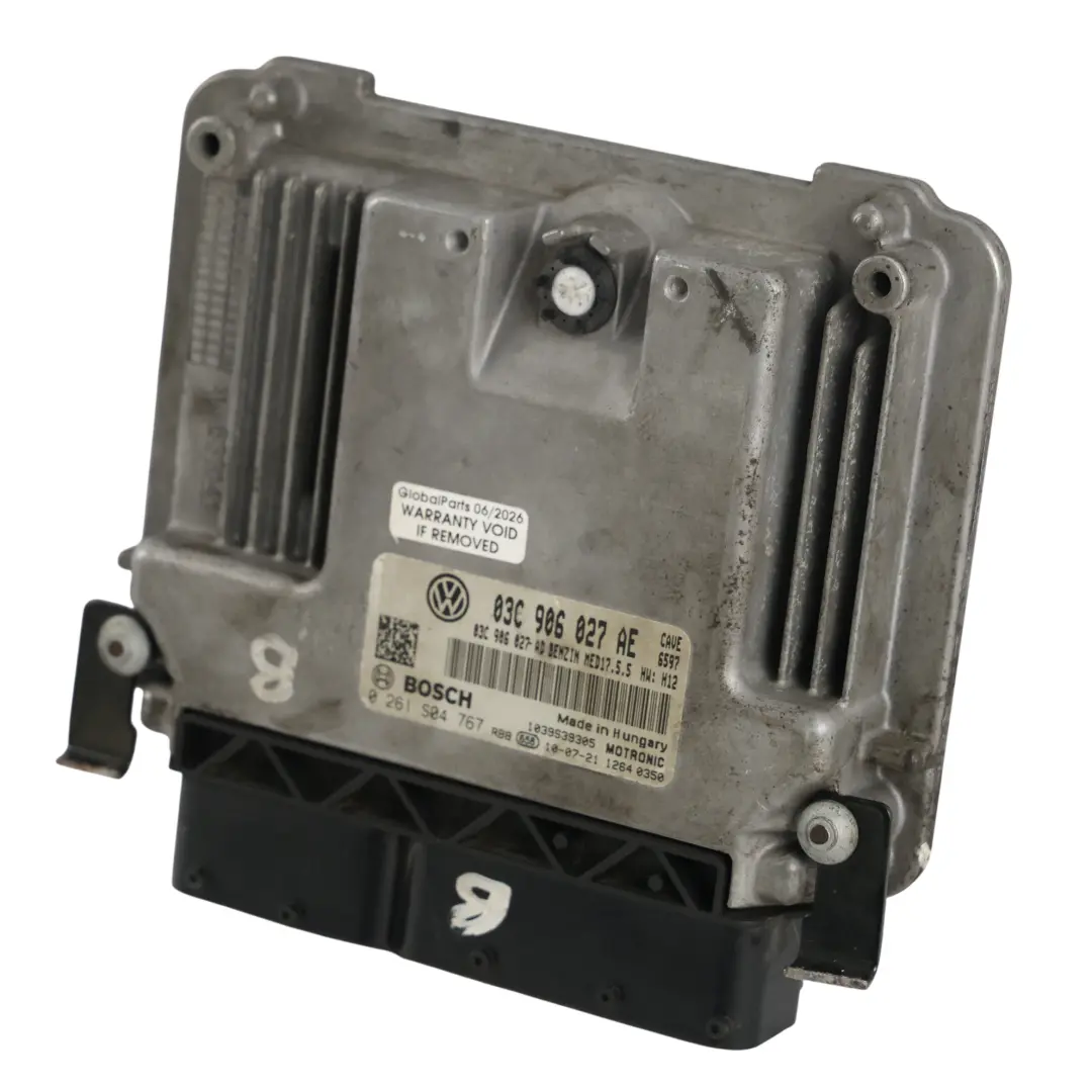 Seat Ibiza 6J Mk4 1.4 TSI CAVE 180HP ECU Control Motor Automático - SKU 03C906027AE - Número de pieza 03C906027AE
