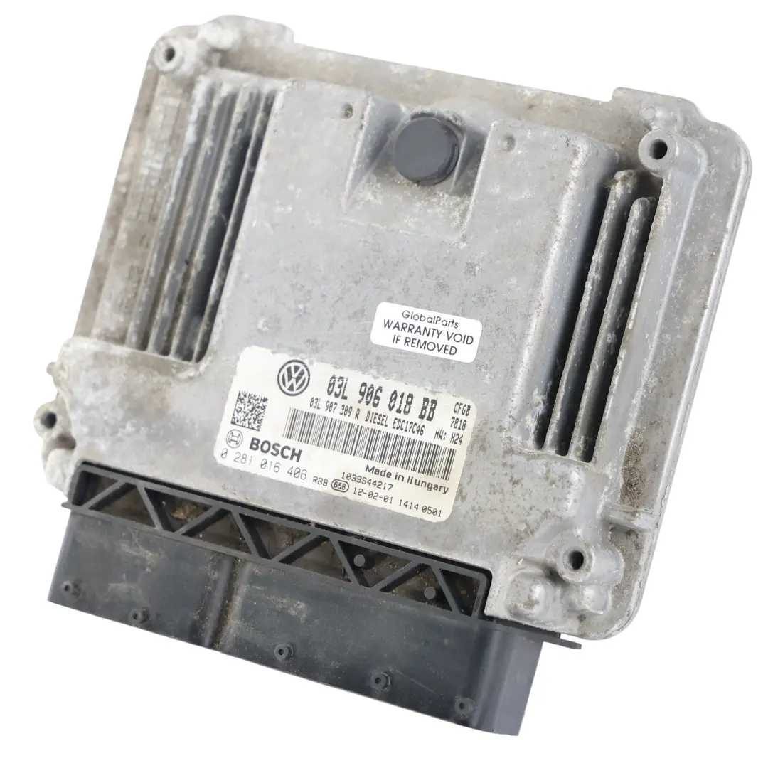 Volkswagen Golf GTD Mk6 2.0 TDI CFGB Engine Control ECU Manual - SKU 03L906018BB - Part number 03L906018BB
