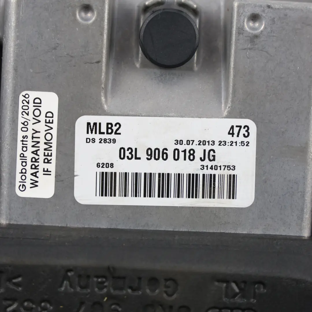 Audi A5 8F Centralina Motore ECU 2.0 TDI CGLC 177HP Manuale - SKU 03L906018JG-2 - Numero di parte 03L906018JG