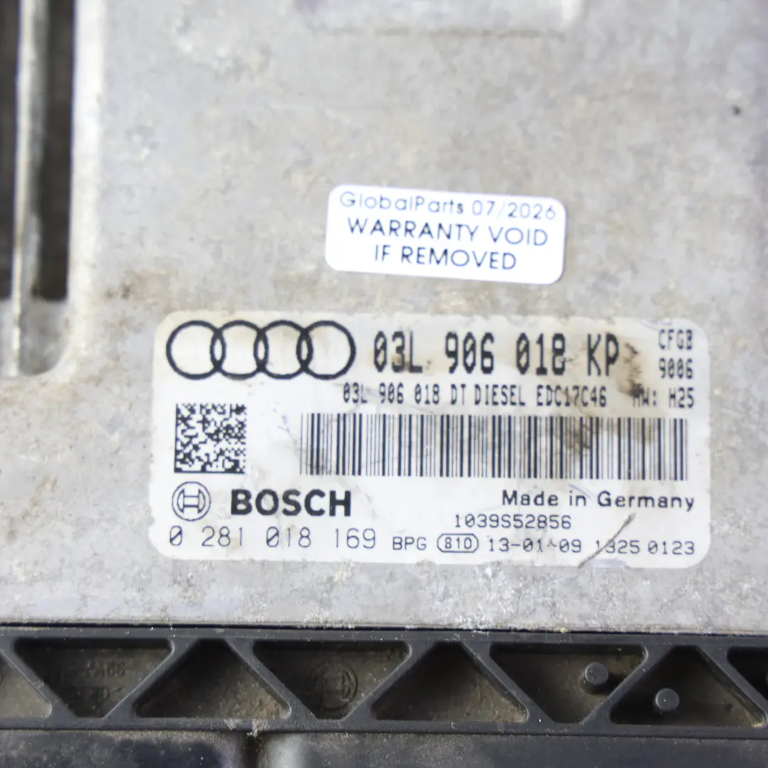 CFGB 2.0 TDI Quattro 170HP Engine ECU Kit Automatic to Audi TT 8J with Part number 03L906018KP Audi TT 8J CFGB 2.0 TDI Quattro 170HP Engine ECU Kit Automatic - SKU 03L906018KP-1 - Part number 03L906018KP