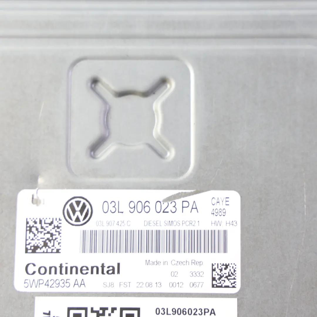 Volkswagen Caddy 2K 1.6 TDI 75HP CAYE Diesel Centralina Motore ECU - SKU 03L906023PA - Numero di parte 03L906023PA