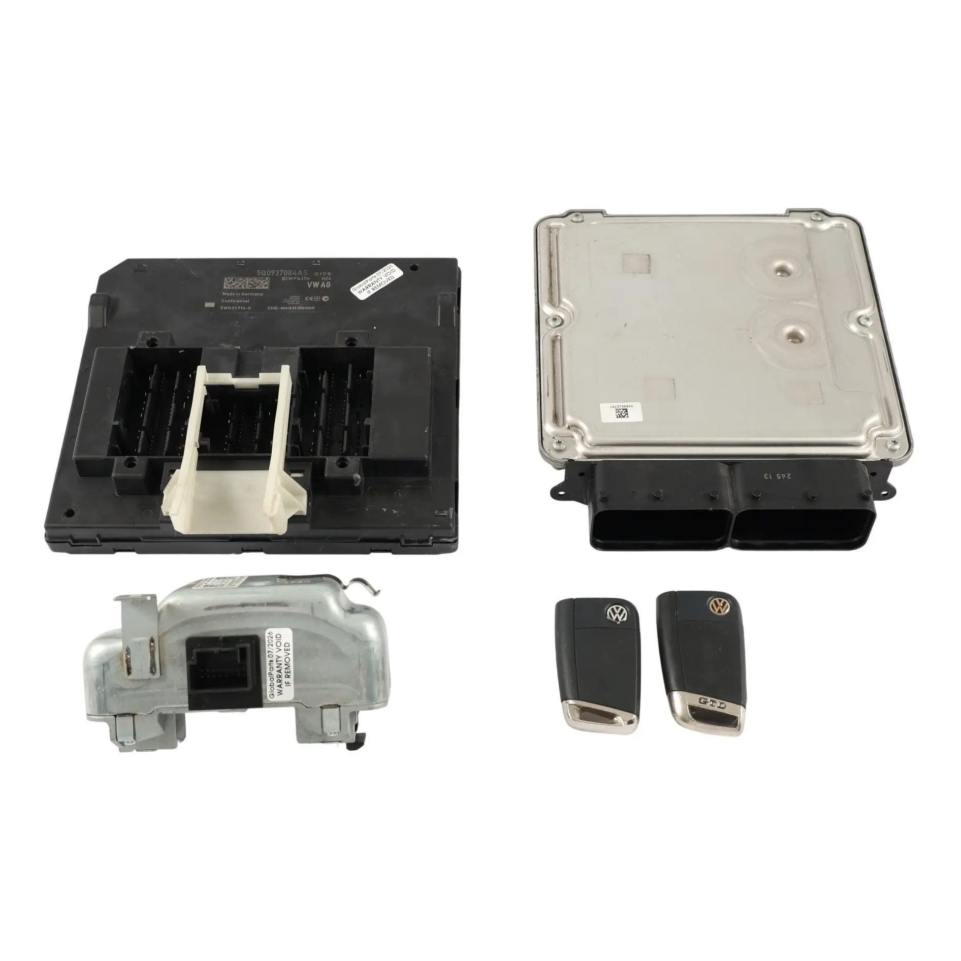 VW Golf Gtd Engine Control Unit ECU CUNA 184HP 2.0 Diesel 04L907309R Manual KIT
