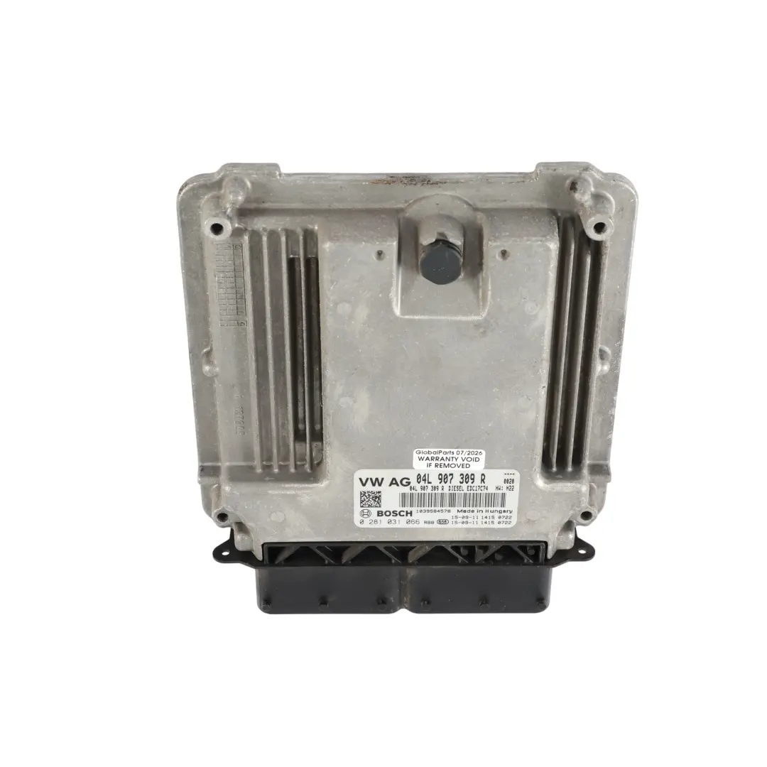 Volkswagen Golf Gtd ECU CUNA 184HP 2.0 Diesel Manual KIT - SKU 04L907309R-12 - Número de pieza 04L907309R