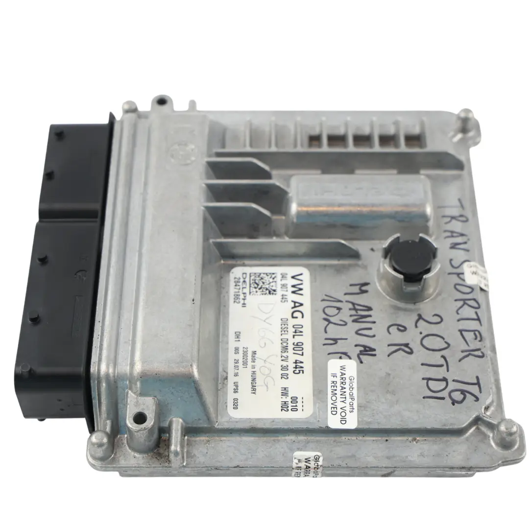 Calculateur Moteur ECU 2.0 TDI 103HP Manuel pour Volkswagen Transporter T6 à propos du numéro de pièce 04L907445 Volkswagen Transporter T6 Calculateur Moteur ECU 2.0 TDI 103HP Manuel - SKU 04L907445 - Numéro de pièce 04L907445