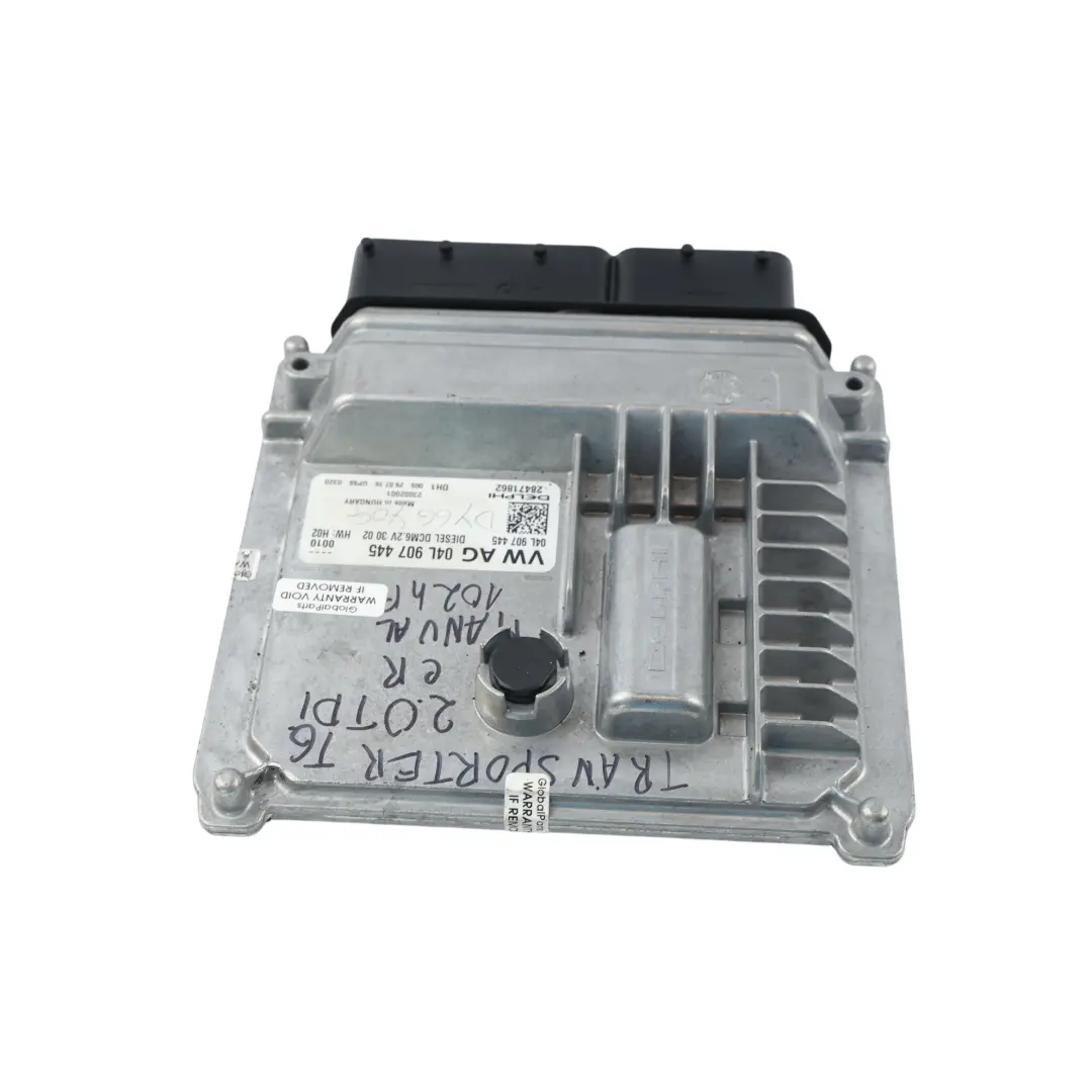 Centralina Motore ECU 2.0 TDI 103HP Manuale per Volkswagen Transporter T6 con numero di parte 04L907445 Volkswagen Transporter T6 Centralina Motore ECU 2.0 TDI 103HP Manuale - SKU 04L907445 - Numero di parte 04L907445