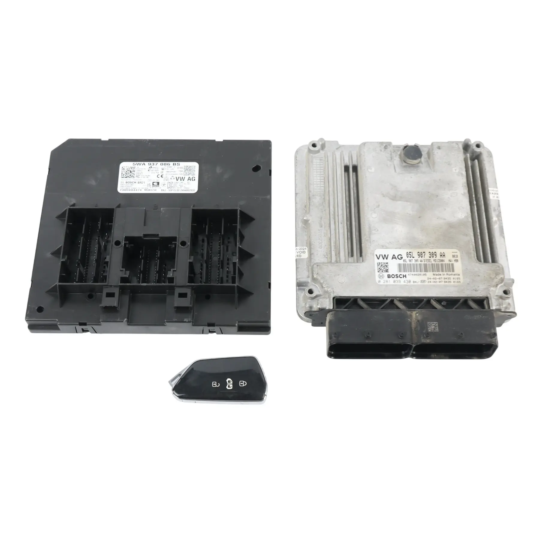 Volkswagen Caddy SB 2.0 TDI DTRE 102HP Kit ECU Motor BCM + Llave 05L907309AA