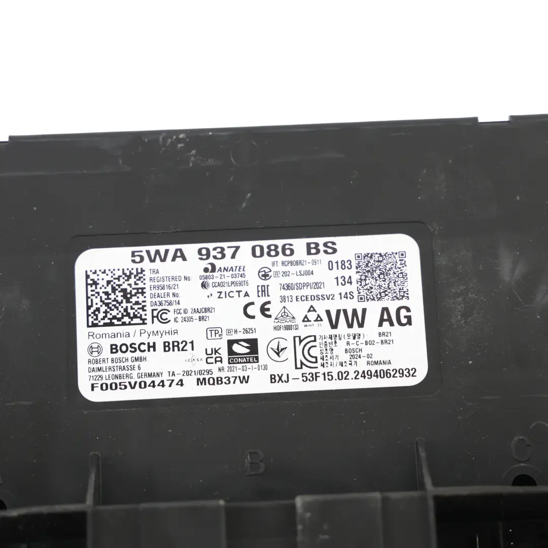 Volkswagen Caddy SB 2.0 TDI DTRE 102HP Kit ECU Motor BCM + Llave - SKU 05L907309AA - Número de pieza 05L907309AA