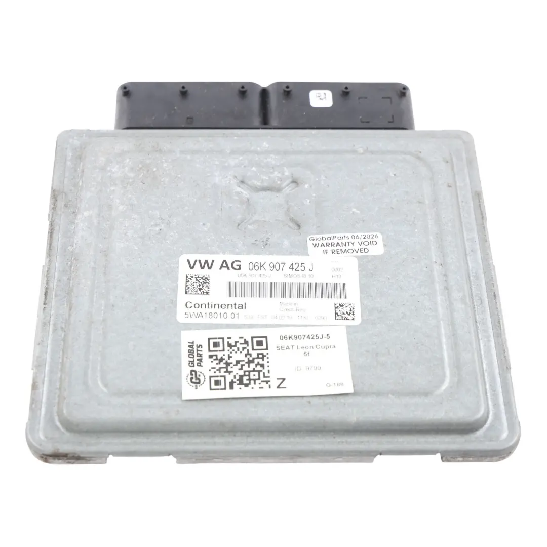 Seat Leon Cupra 5F 2.0 TFSI 290HP DNUC Engine ECU Module Dual Clutch - SKU 06K907425J-5 - Part number 06K907425J