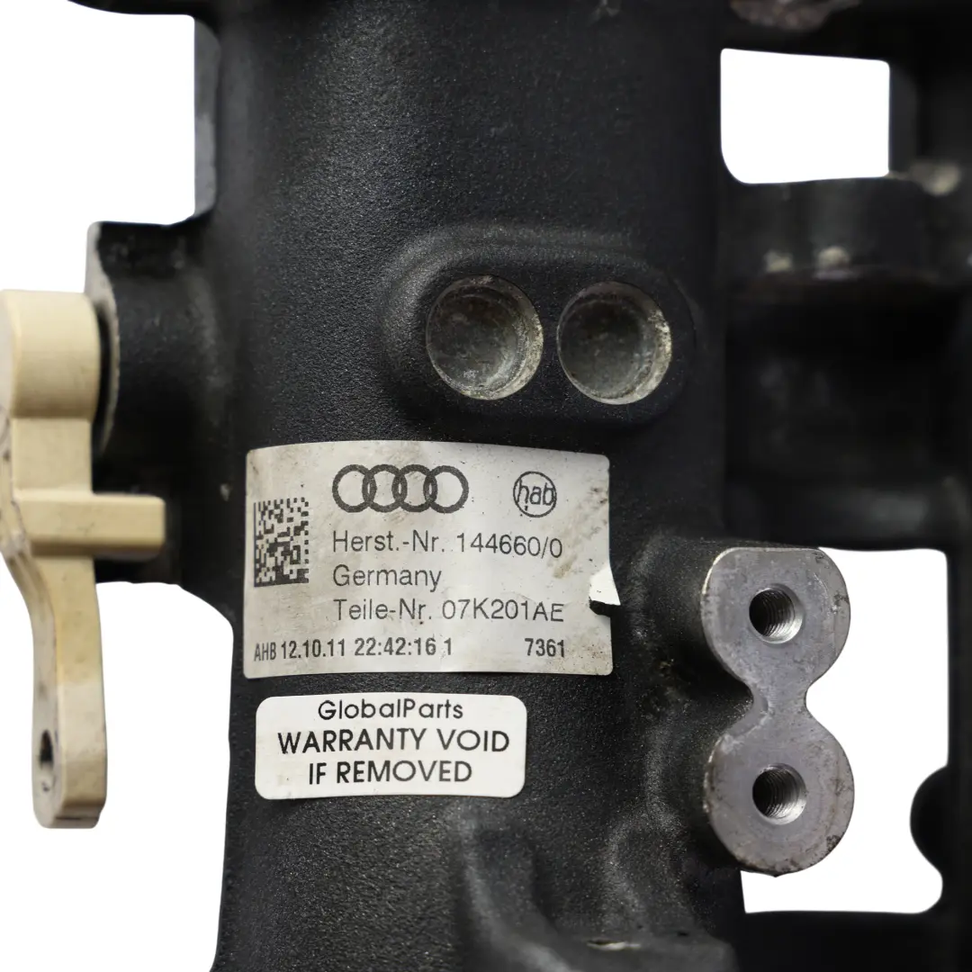 Audi RS3 8P 8V RSQ3 8U TTRS 8J Colector Admisión Sección Inferior - SKU 07K133201AE - Número de pieza 07K133201AE