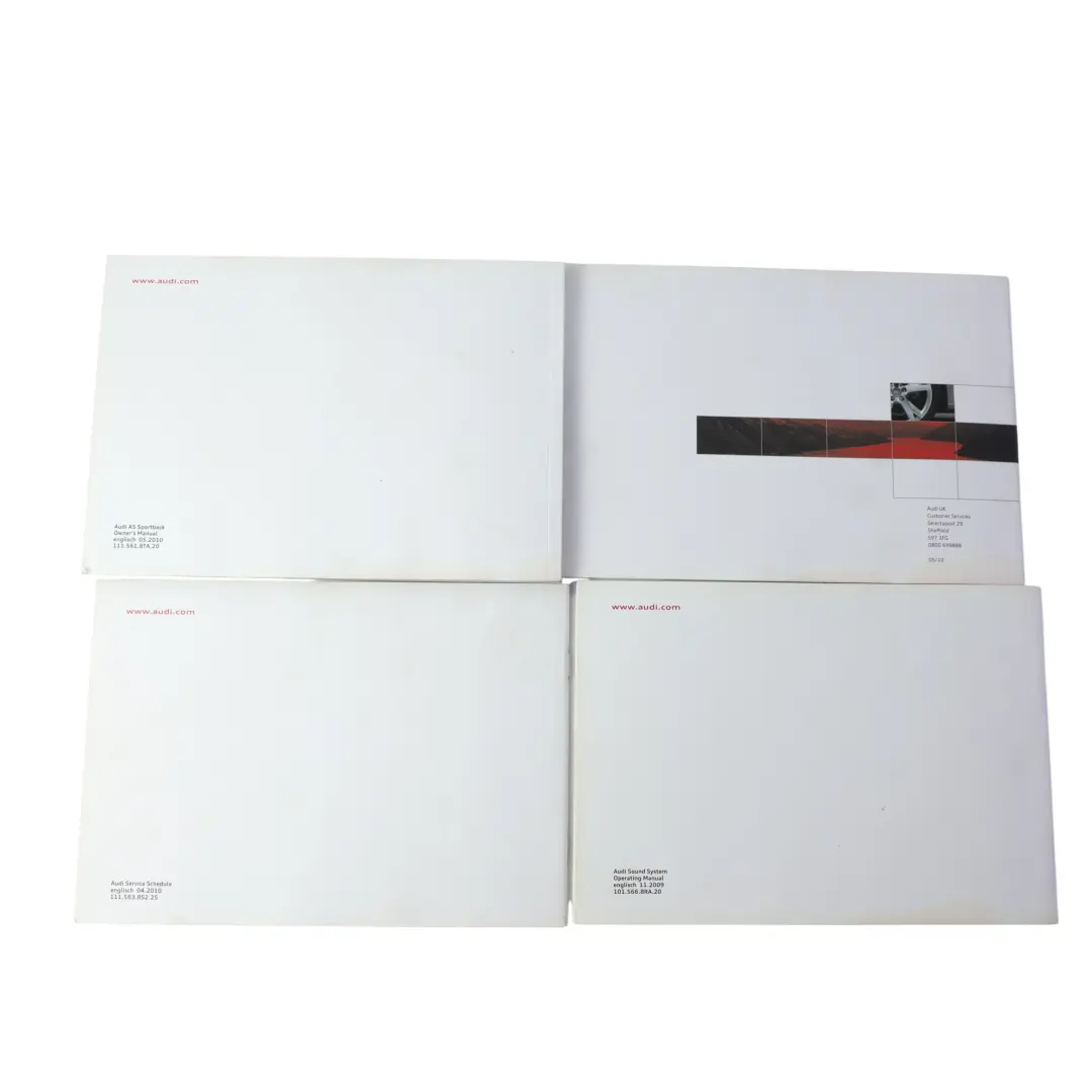 Audi A5 S5 8T Service Booklet Owner's Handbook Manual Pouch Case Wallet Set - SKU 1115618TA20 - Part number 1115618TA20