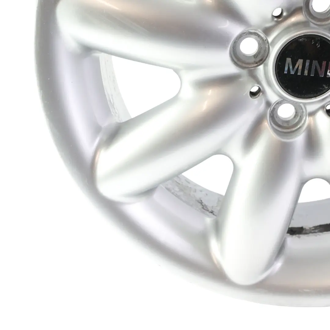 Mini Cooper R50 R55 R56 R57 Argento Cerchio AlluMini o 17" ET: 48 7J Raggio 85 - SKU 1512352-2 - Numero di parte 1512352