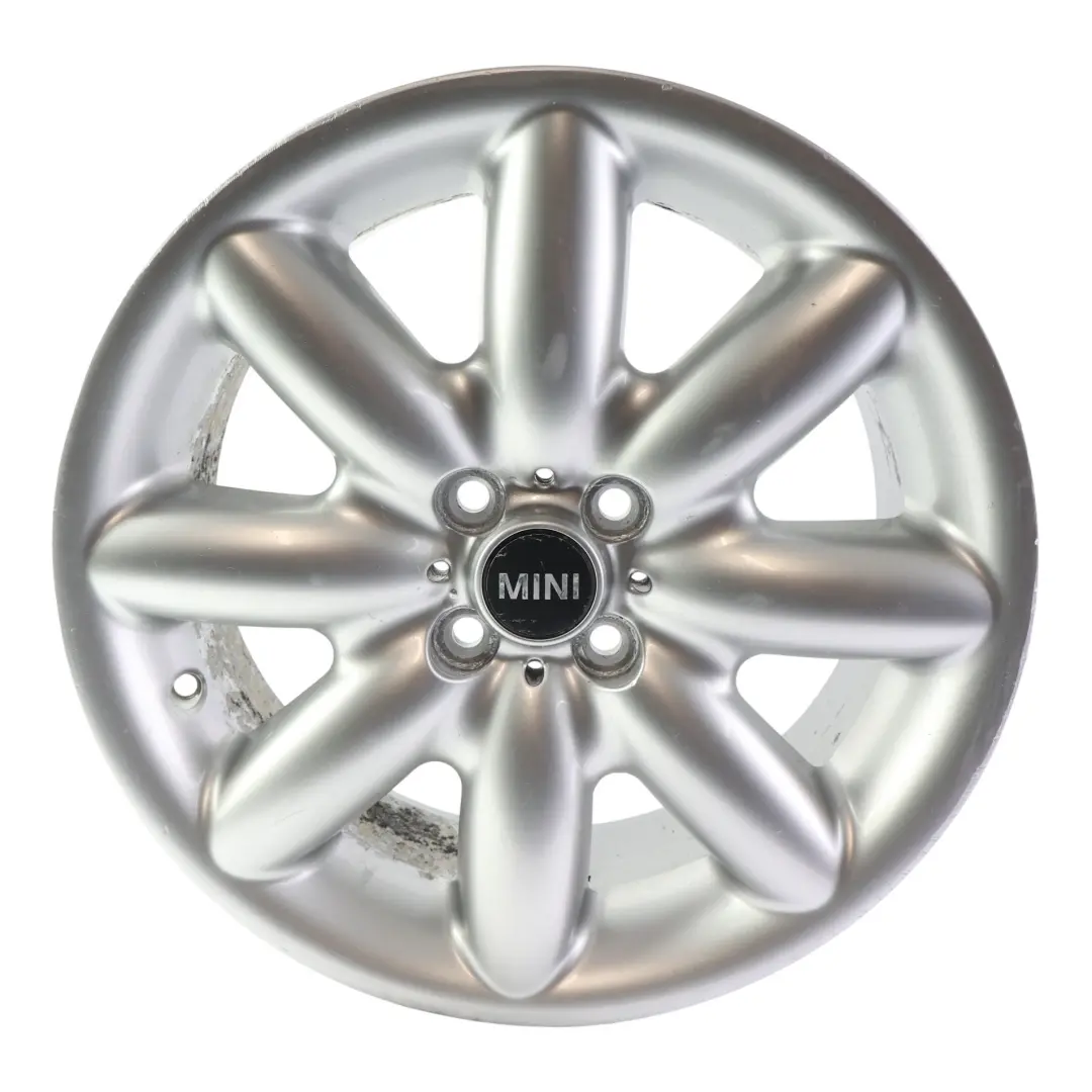 Llanta De aleacion plateada 17" 7J ET:48 S-Spoke 85 para Mini One R50 R53 R55 R56 con número de pieza 1512352 Mini One R50 R53 R55 R56 Llanta De aleacion plateada 17" 7J ET:48 S-Spoke 85 - SKU 1512352-5 - Número de pieza 1512352