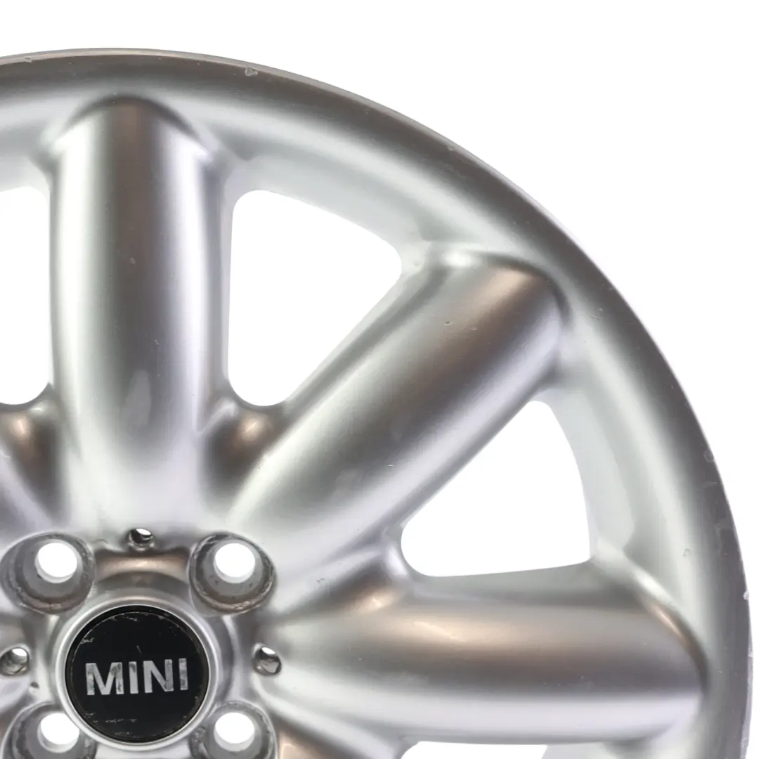 Llanta De aleacion plateada 17" 7J ET:48 S-Spoke 85 para Mini One R50 R53 R55 R56 con número de pieza 1512352 Mini One R50 R53 R55 R56 Llanta De aleacion plateada 17" 7J ET:48 S-Spoke 85 - SKU 1512352-5 - Número de pieza 1512352