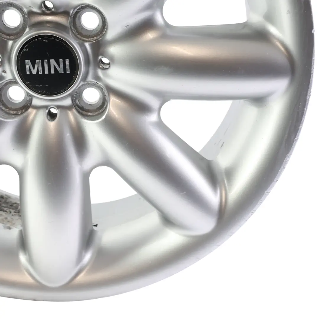 Llanta De aleacion plateada 17" 7J ET:48 S-Spoke 85 para Mini One R50 R53 R55 R56 con número de pieza 1512352 Mini One R50 R53 R55 R56 Llanta De aleacion plateada 17" 7J ET:48 S-Spoke 85 - SKU 1512352-5 - Número de pieza 1512352