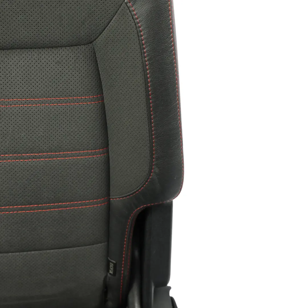 Mk1 Rear Seat Left N/S Seat 2nd Row Black Red Leather Alcantara to Ford S-Max with Part number 1679366 Ford S-Max Mk1 Rear Seat Left N/S Seat 2nd Row Black Red Leather Alcantara - SKU 1679366-1 - Part number 1679366