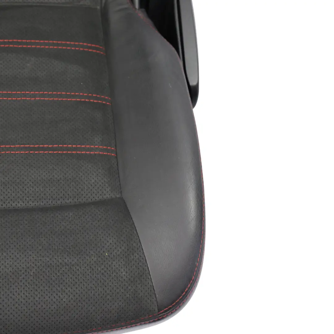 Mk1 Rear Seat Left N/S Seat 2nd Row Black Red Leather Alcantara to Ford S-Max with Part number 1679366 Ford S-Max Mk1 Rear Seat Left N/S Seat 2nd Row Black Red Leather Alcantara - SKU 1679366-1 - Part number 1679366