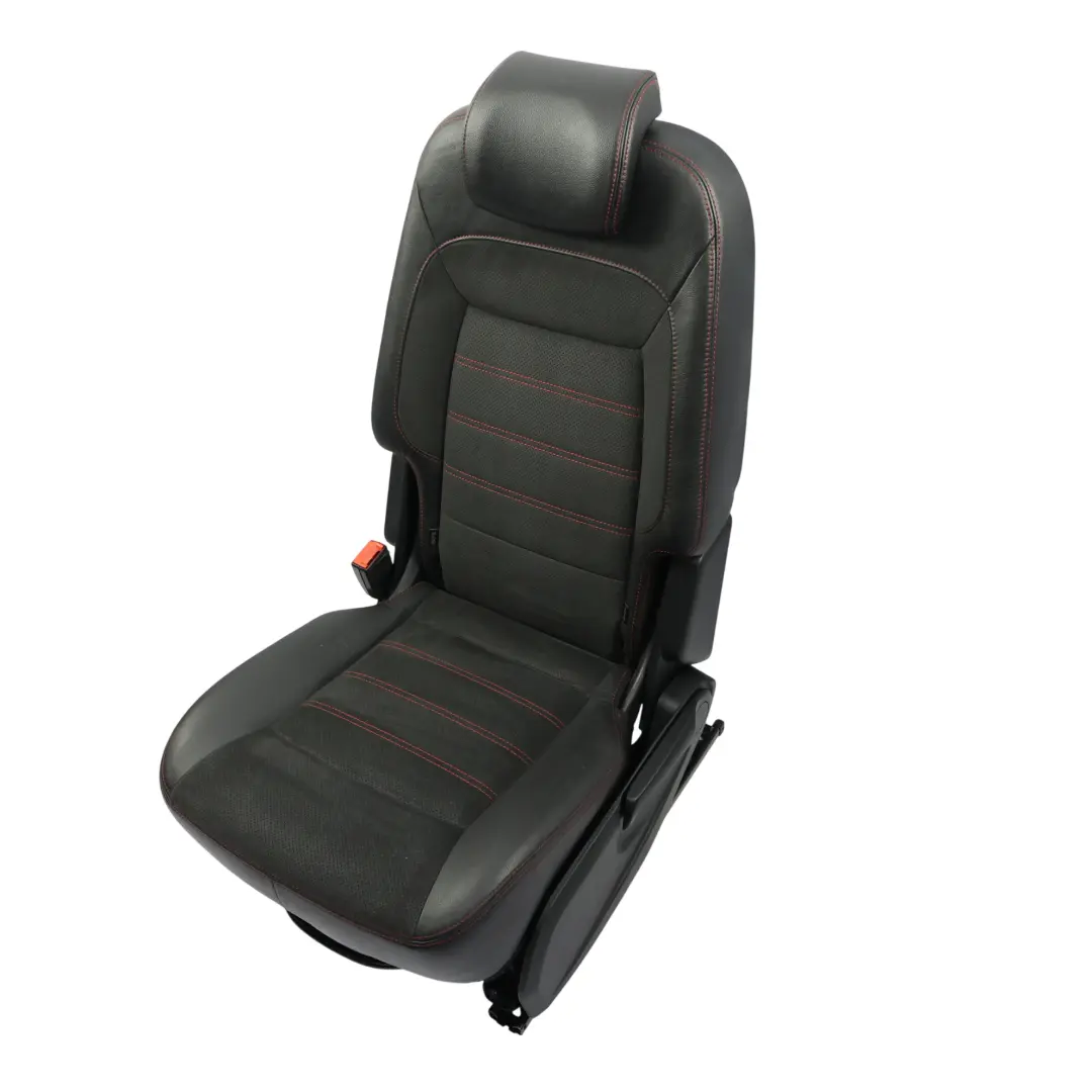 Ford S-Max Mk1 Rücksitz Links 2. Reihe Schwarz Rot Leder Alcantara - SKU 1679366-1 - Teilenummer 1679366