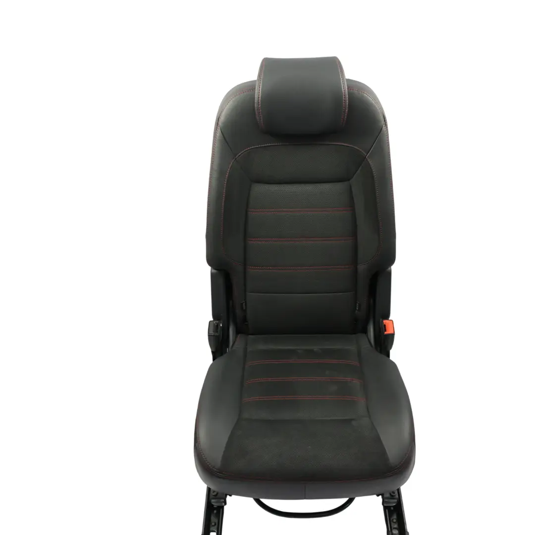 Ford S-Max Mk1 Rear Seat Central Middle 2nd Row Black Red Leather Alcantara - SKU 1679366-2 - Part number 1679366