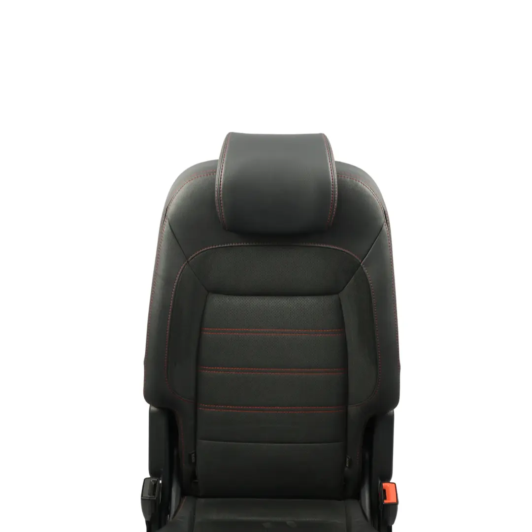 Ford S-Max Mk1 Rücksitz Zentral Mitte 2. Reihe Schwarz Rot Leder Alcantara - SKU 1679366-2 - Teilenummer 1679366