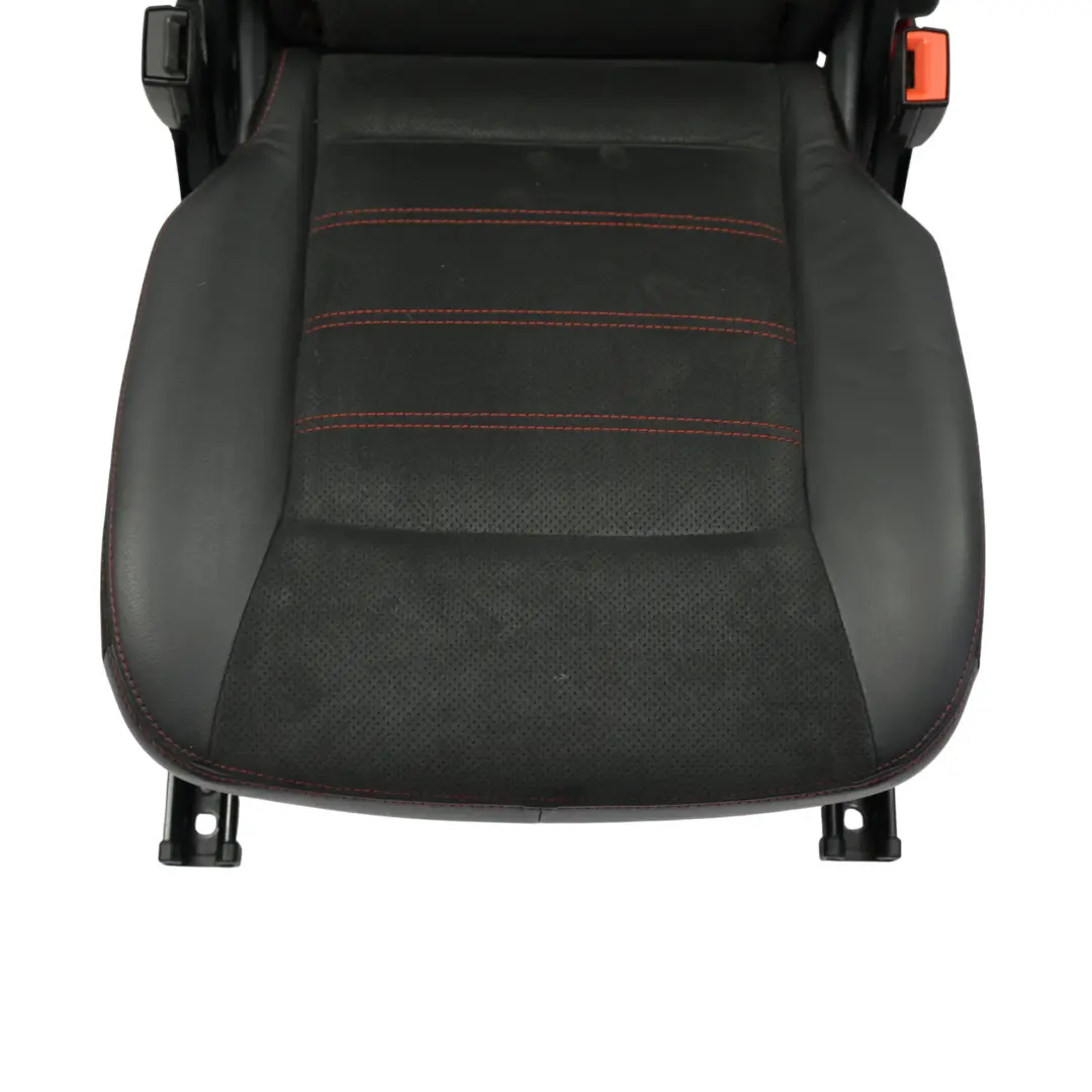 Ford S-Max Mk1 Rear Seat Central Middle 2nd Row Black Red Leather Alcantara - SKU 1679366-2 - Part number 1679366