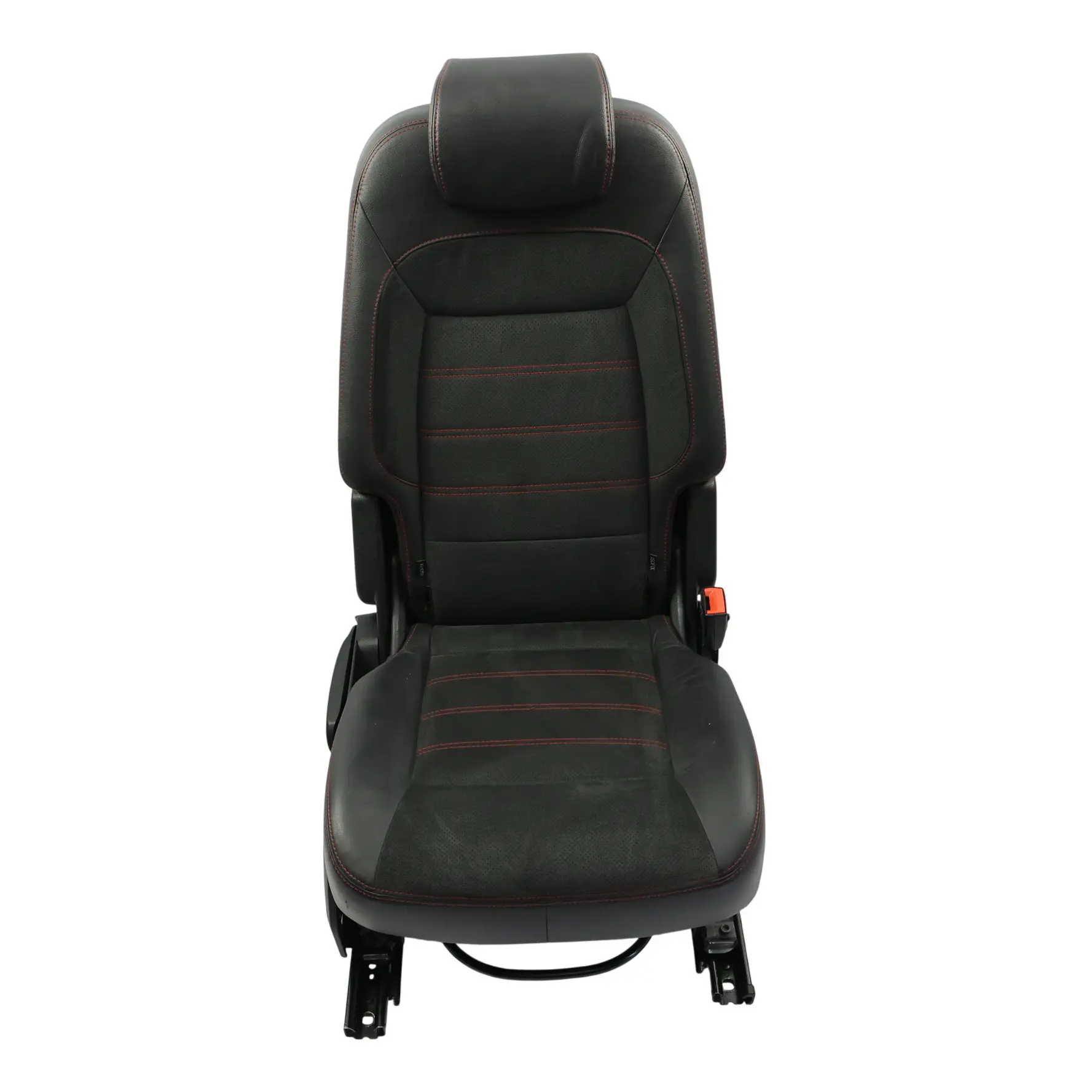 Ford S-Max MK1 Asiento Trasero Derecho 2ª Fila Negro Rojo Cuero Alcantara
