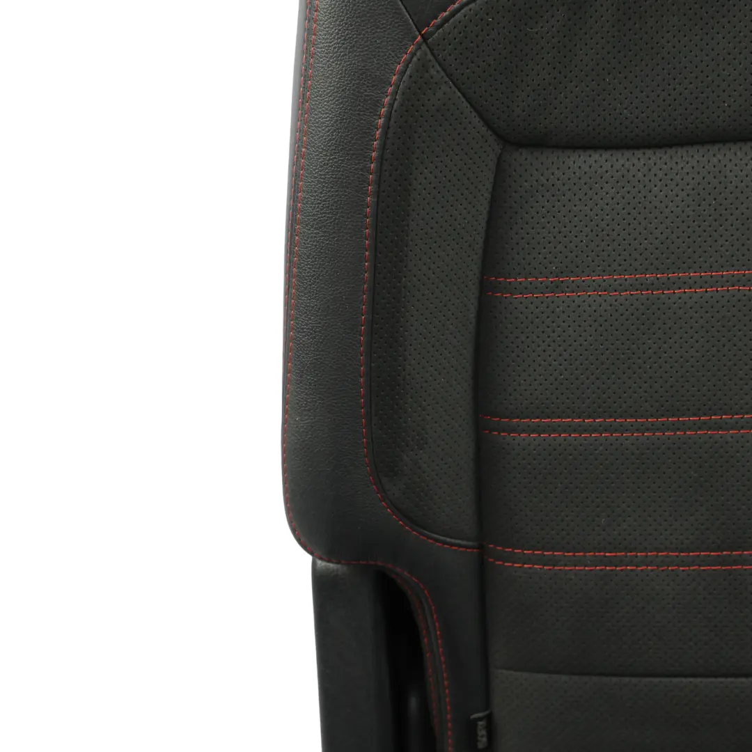 Mk1 Rear Seat Right O/S Seat 2nd Row Black Red Leather Alcantara to Ford S-Max with Part number 1679366 Ford S-Max Mk1 Rear Seat Right O/S Seat 2nd Row Black Red Leather Alcantara - SKU 1679366-3 - Part number 1679366