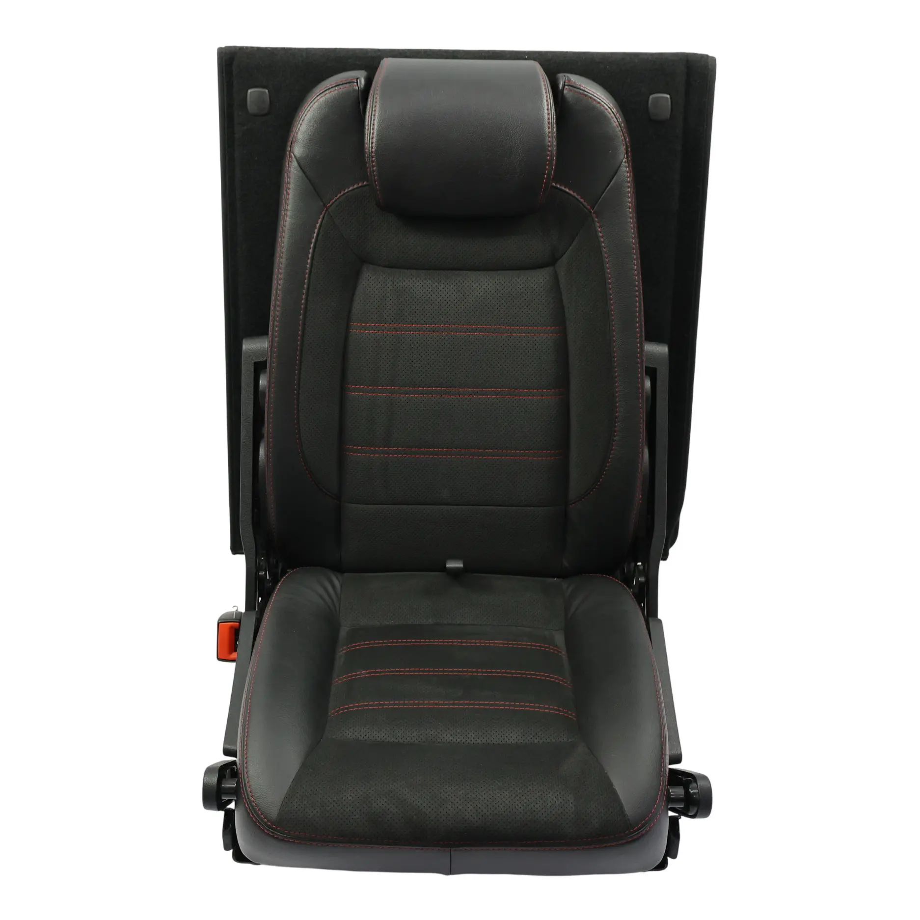 Ford S-Max Mk1 Fotel Tylny Lewy Trzeci Rząd Skóra Alcantara Czarna