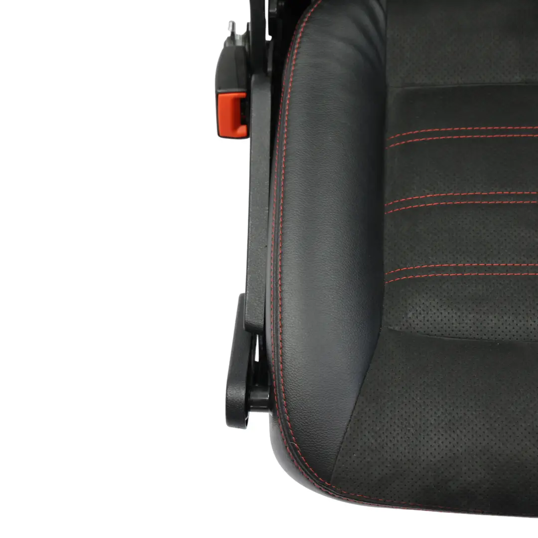 Mk1 Rear Seat Left N/S Seat 3rd Third Row Black Red Leather Alcantara to Ford S-Max with Part number 1679763 Ford S-Max Mk1 Rear Seat Left N/S Seat 3rd Third Row Black Red Leather Alcantara - SKU 1679763-1 - Part number 1679763