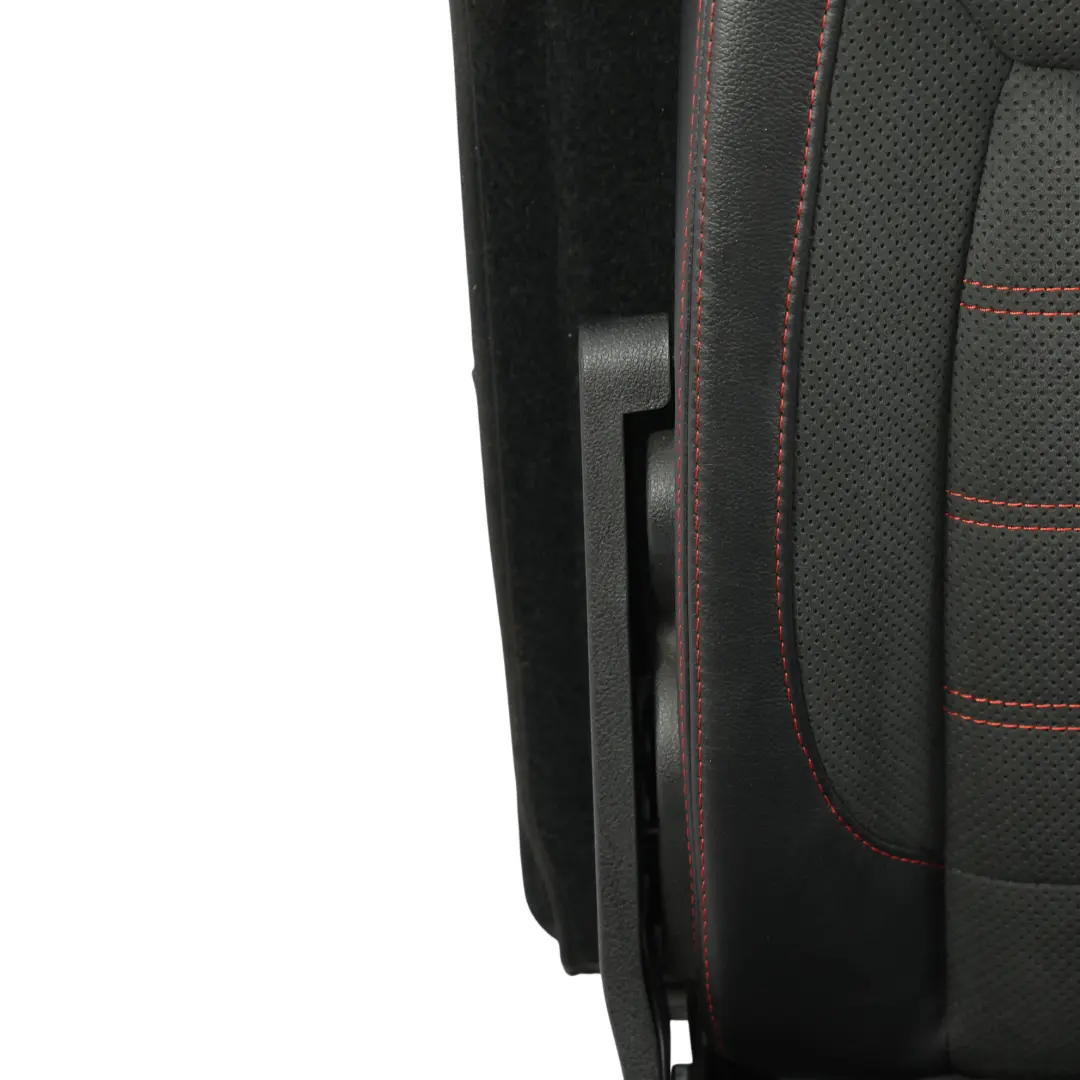 Ford S-Max Mk1 Siège Arrière Droit 3ème Rangée Cuir Alcantara Noir Rouge - SKU 1679763-2 - Numéro de pièce 1679763