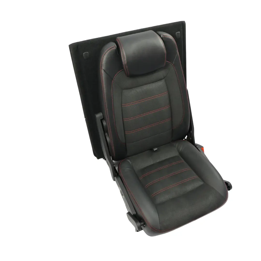 Mk1 Rear Seat Right O/S Seat 3rd Row Black Red Leather Alcantara to Ford S-Max with Part number 1679763 Ford S-Max Mk1 Rear Seat Right O/S Seat 3rd Row Black Red Leather Alcantara - SKU 1679763-2 - Part number 1679763