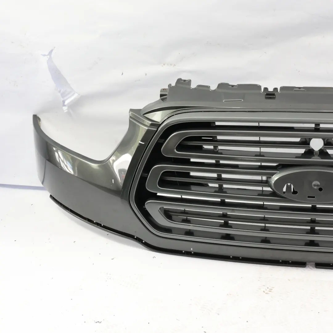 Ford Transit Mk8 Front Bumper Grille Upper Cover Trim Panel Moondust Silver - ZJ - SKU 1857409-MDS - Part number 1857409