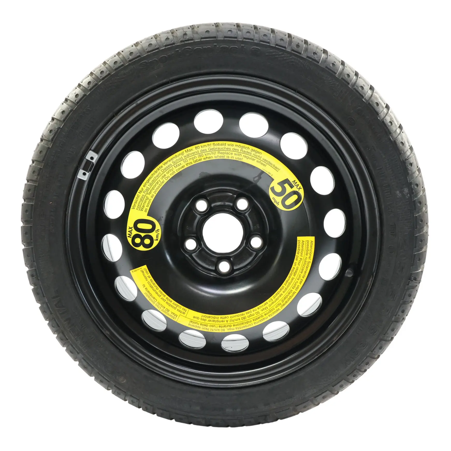 Volkswagen New Beetle Ruota Scorta Acciaio R16 6.5J 205/55 1J0601027R