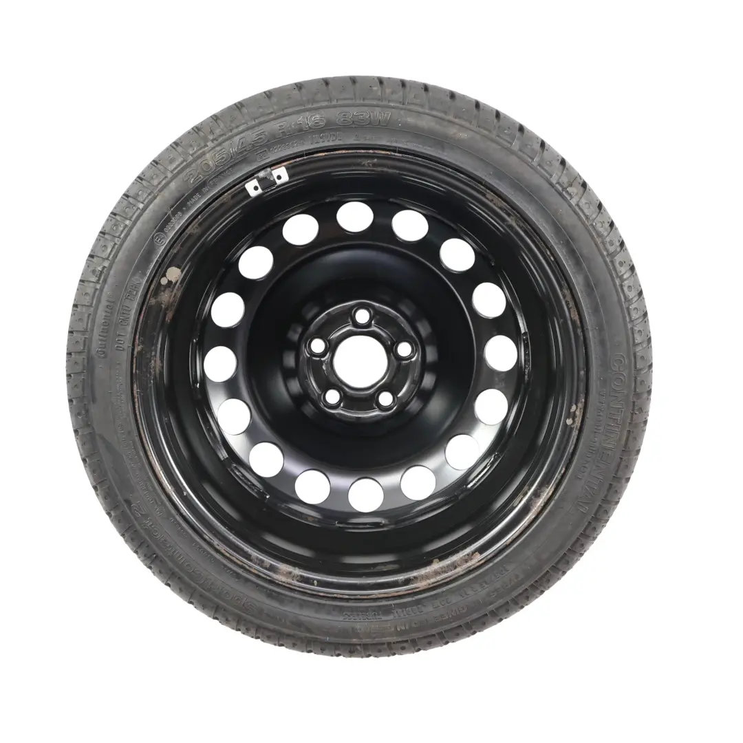 Volkswagen New Beetle Steel Spare Wheel R16 6.5J 205/55 Continental - SKU 1J0601027R-3 - Part number 1J0601027R