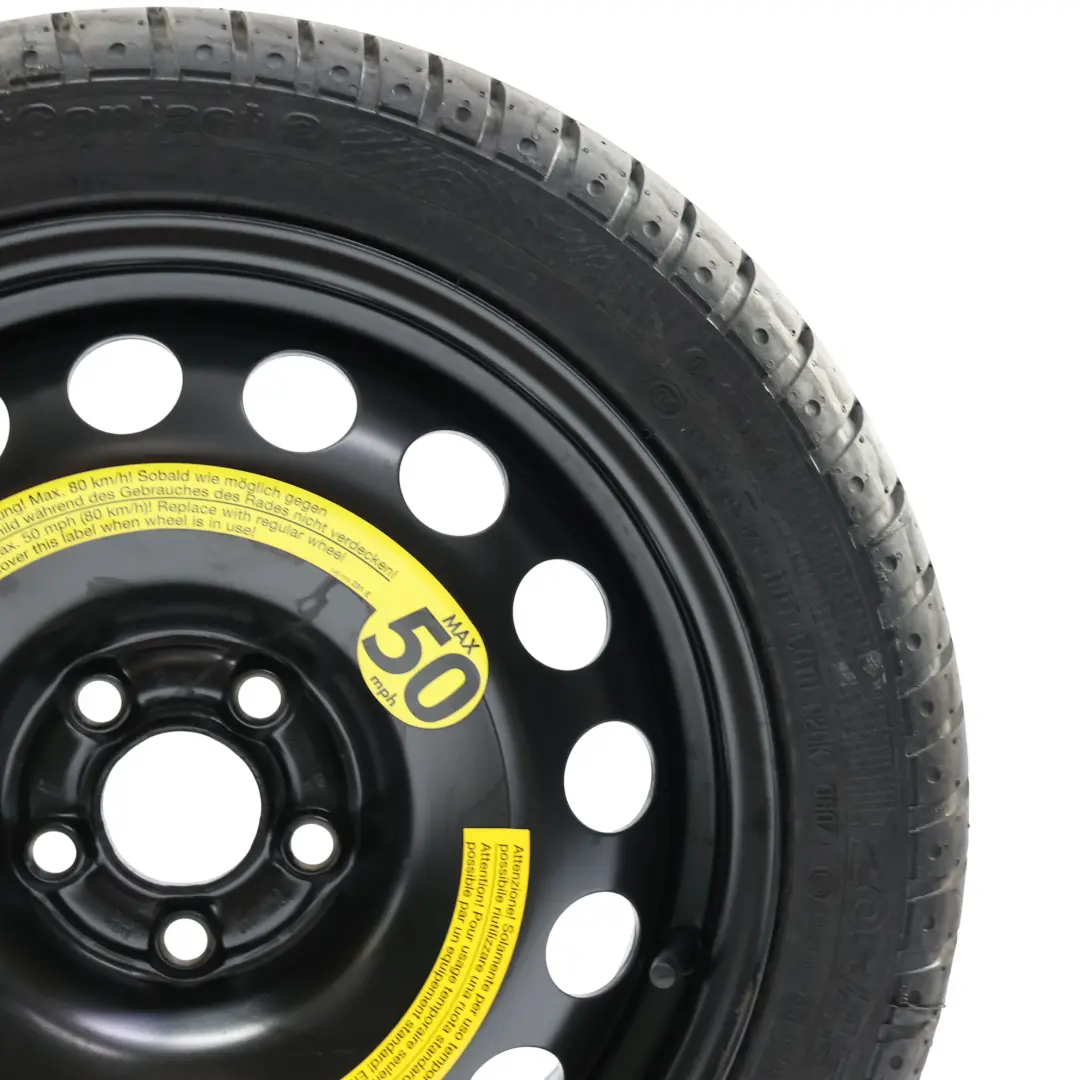 Steel Spare Wheel R16 6.5J 205/55 Continental to Volkswagen New Beetle with Part number 1J0601027R Volkswagen New Beetle Steel Spare Wheel R16 6.5J 205/55 Continental - SKU 1J0601027R-3 - Part number 1J0601027R