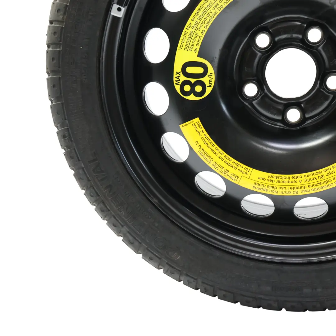 Stahl Reserverad R16 6.5J 205/55 Continental für Volkswagen New Beetle mit Teilenummer 1J0601027R Volkswagen New Beetle Stahl Reserverad R16 6.5J 205/55 Continental - SKU 1J0601027R-3 - Teilenummer 1J0601027R