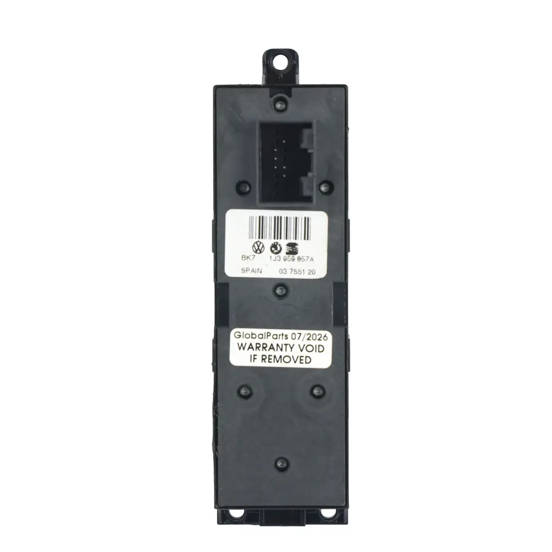 Skoda Fabia Rs 6y Interruptor Elevalunas Delantero Izquierdo - SKU 1J3959857A - Número de pieza 1J3959857A