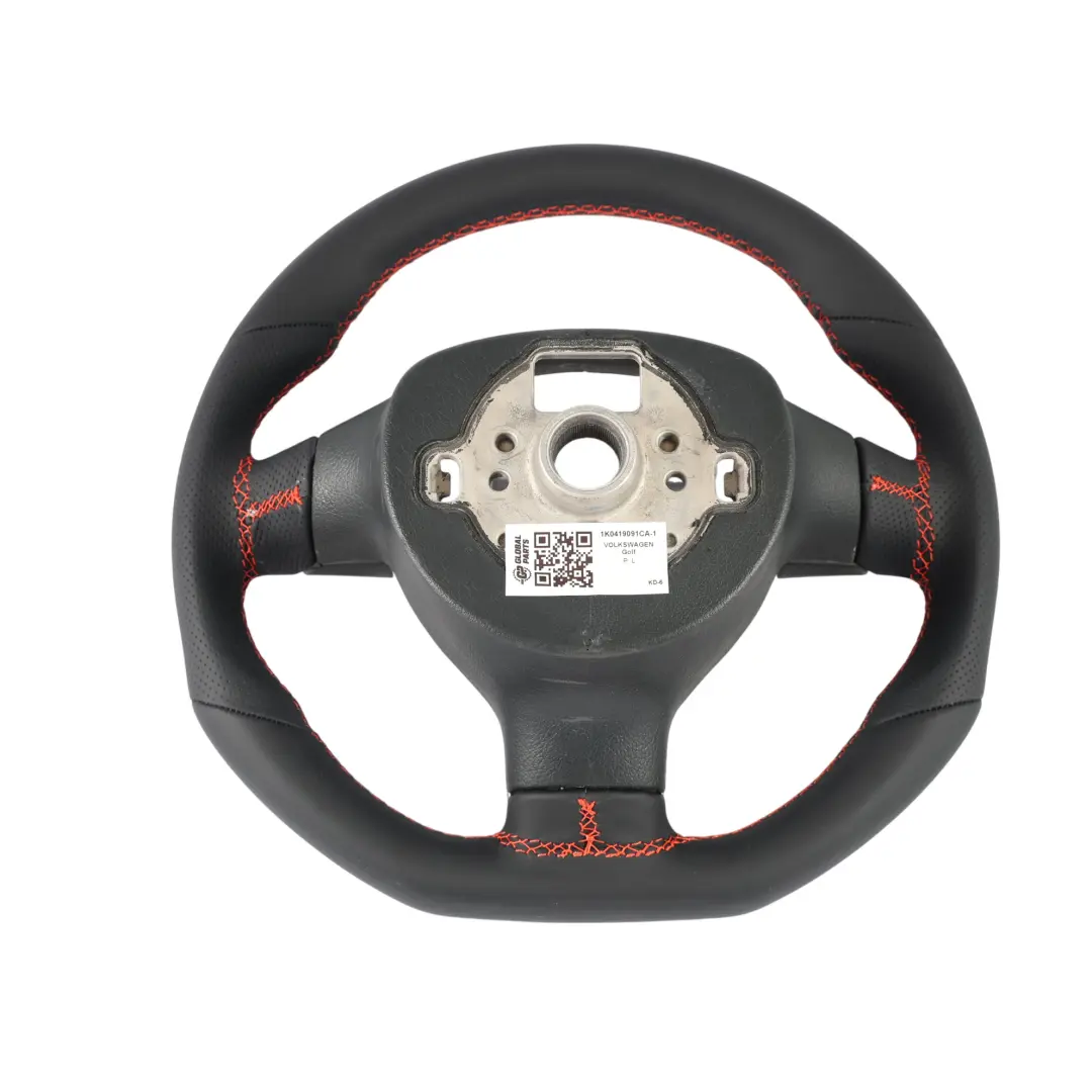 Volkswagen Golf Mk5 GTI Lenkrad NEU Schwarz Leder Flachboden - SKU 1K0419091CA-1 - Teilenummer 1K0419091CA