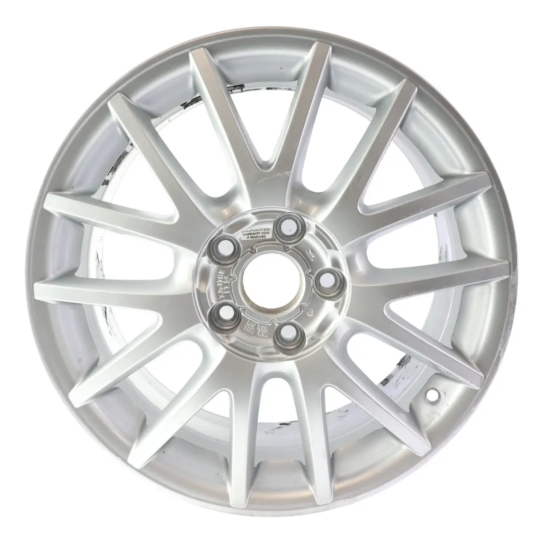 VW Volkswagen Golf Mk5 Mk6 Silberne Leicht Metall Felge 17" ET:54 7J - SKU 1K0601025AN-1 - Teilenummer 1K0601025AN