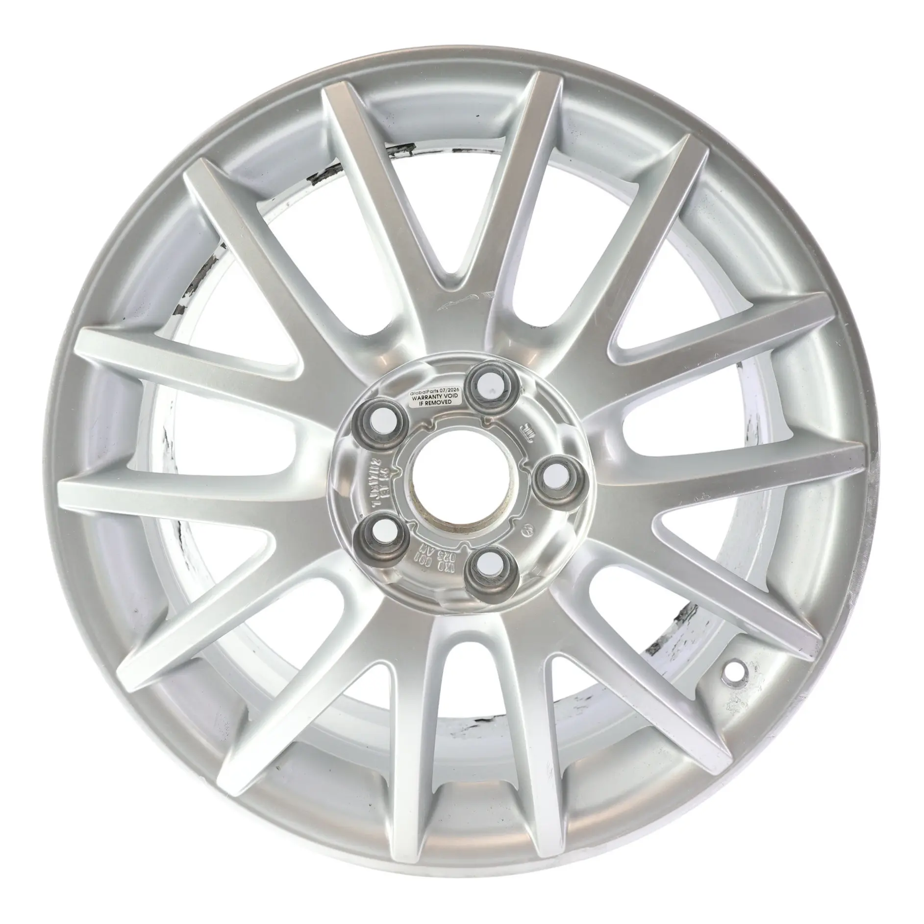 VW Volkswagen Golf Mk5 Mk6 Silberne Leicht Metall Felge 17" ET:54 7J 1K0601025AN
