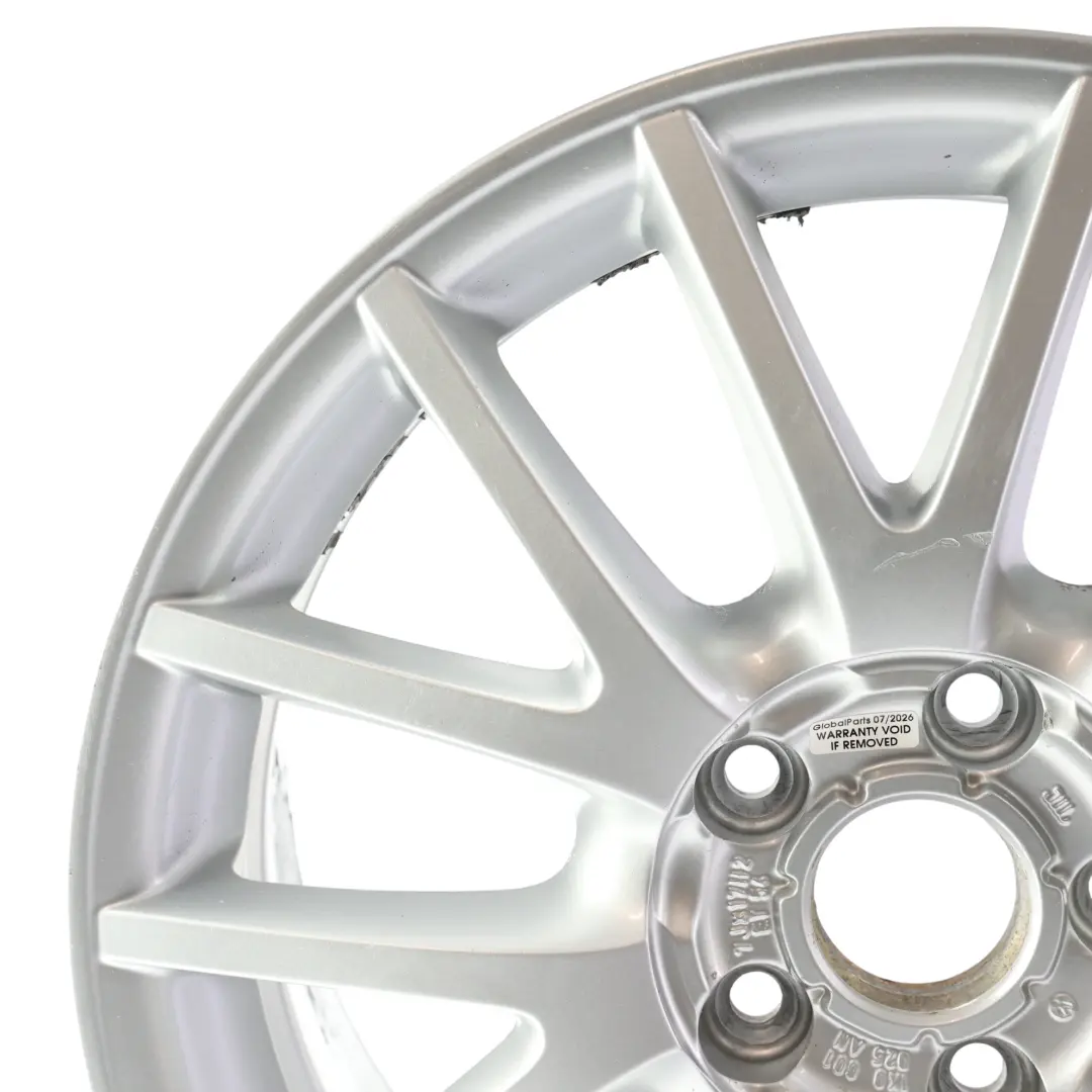 Mk5 Mk6 Felga Aluminiowa Srebrna 17" ET:54 7J do Volkswagen Golf o numerze 1K0601025AN Volkswagen Golf Mk5 Mk6 Felga Aluminiowa Srebrna 17" ET:54 7J - SKU 1K0601025AN-1 - Numer Części 1K0601025AN