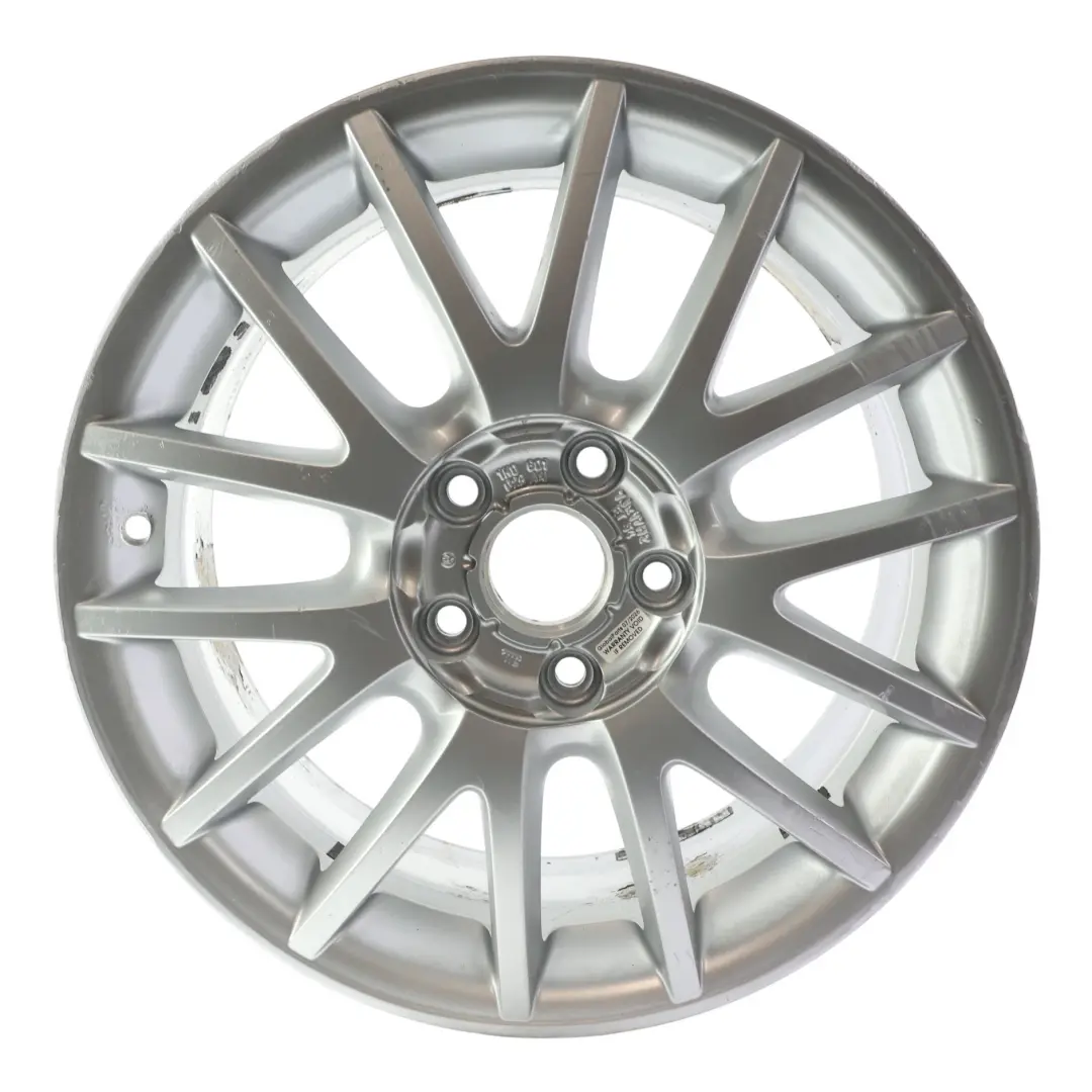 VW Volkswagen Golf Mk5 Mk6 Argento Cerchio in Lega 17" ET:54 7J - SKU 1K0601025AN-2 - Numero di parte 1K0601025AN