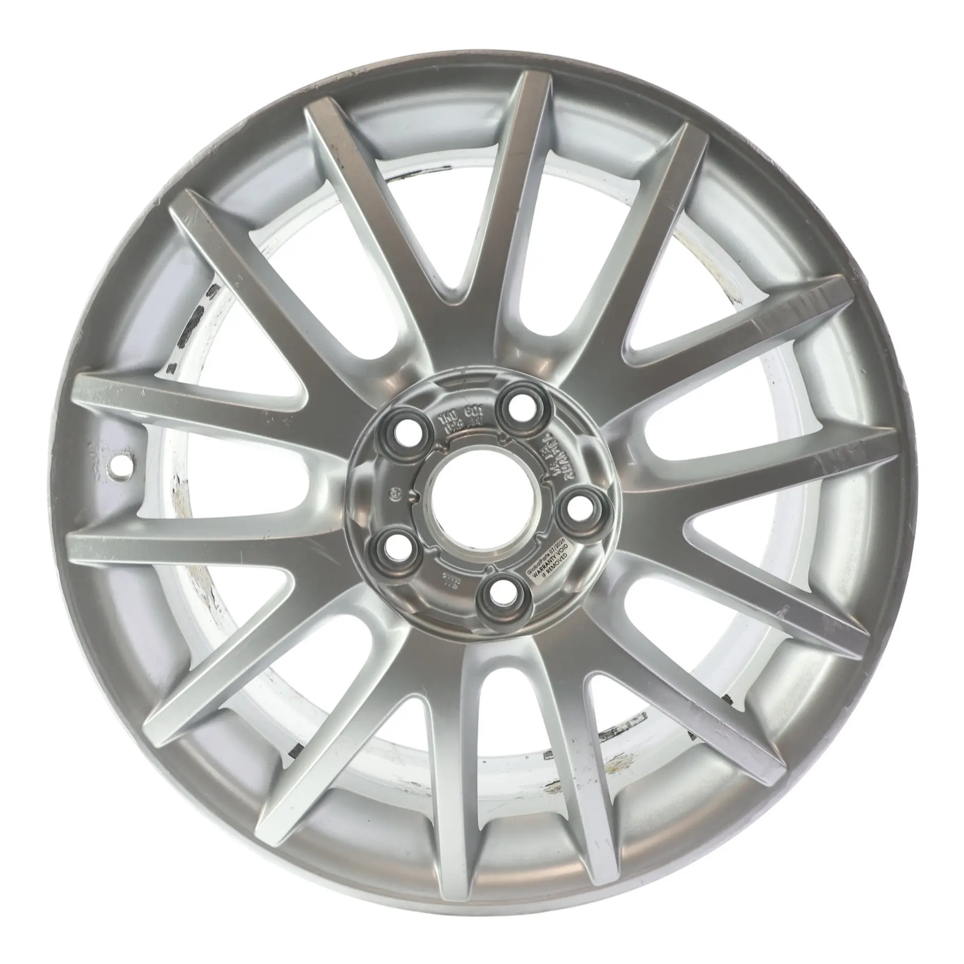 VW Volkswagen Golf Mk5 Mk6 Llanta de Aleación Plateada 17" ET:54 7J 1K0601025AN