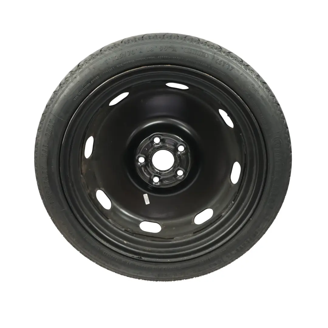 Audi A3 8P Ersatz Stahl Felge 18" 3,5J ET:25,5 Reifen R18 125/70 Continental - SKU 1K0601027B-1 - Teilenummer 1K0601027B