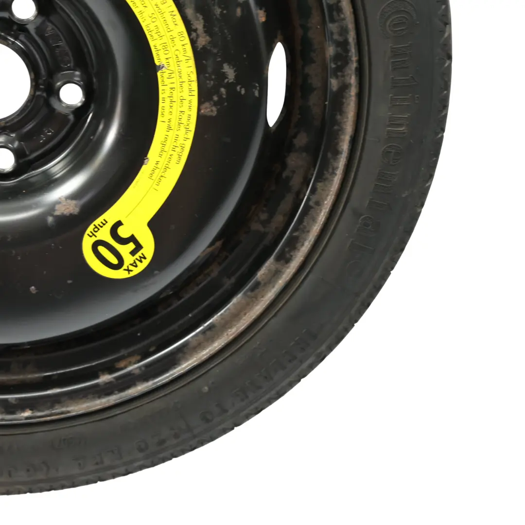 Ruota Acciaio Scorta Cerchio 18" 3,5J ET:25,5 Pneumatico R18 per Audi A3 8P con numero di parte 1K0601027B Audi A3 8P Ruota Acciaio Scorta Cerchio 18" 3,5J ET:25,5 Pneumatico R18 - SKU 1K0601027B-1 - Numero di parte 1K0601027B