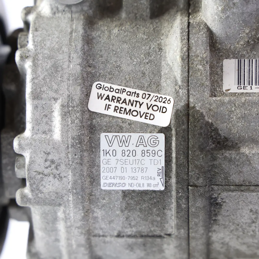Volkswagen Golf MK5 Touran MK1 Klimakompressor Pumpe 1.4 TSI - SKU 1K0820859C-1 - Teilenummer 1K0820859C